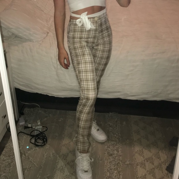 Plaid Trouser Pants Princess Polly - Picture 1 of 4